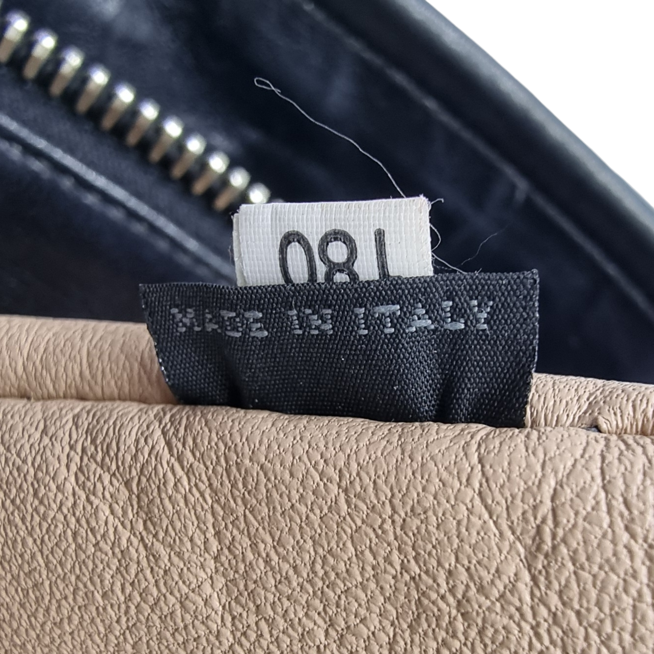 Prada BR3107 Vintage Bauletto Double Stitch Leather Tote Bag Shw (Black)