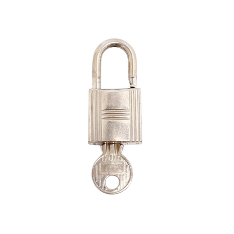 Hermes Cadena Lock & 1 Key Silver Phw