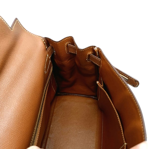 Hermes Kelly 28 Vintage Courchevel Leather Ghw (Gold Camel)