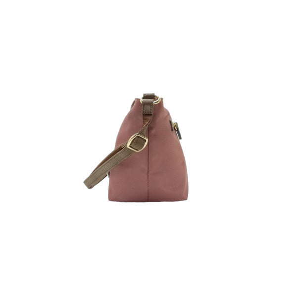 Blue Label Polyester Crestbridge Check Sling Bag Ghw (Pink)