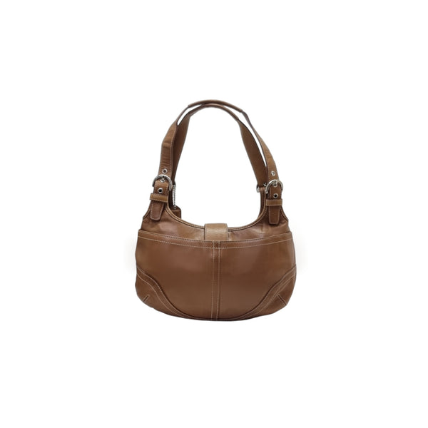 Coach Soho Leather Buckle Hobo Bag Shw (Brown)