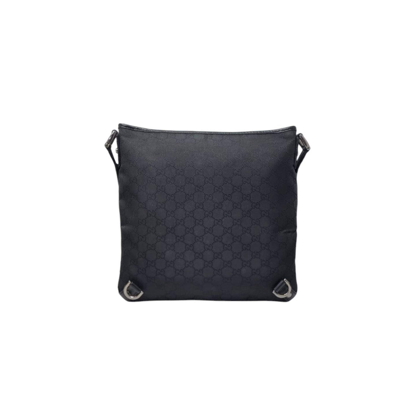 Gucci GG Abbey D-Ring Canvas Crossbody Shw (Black)