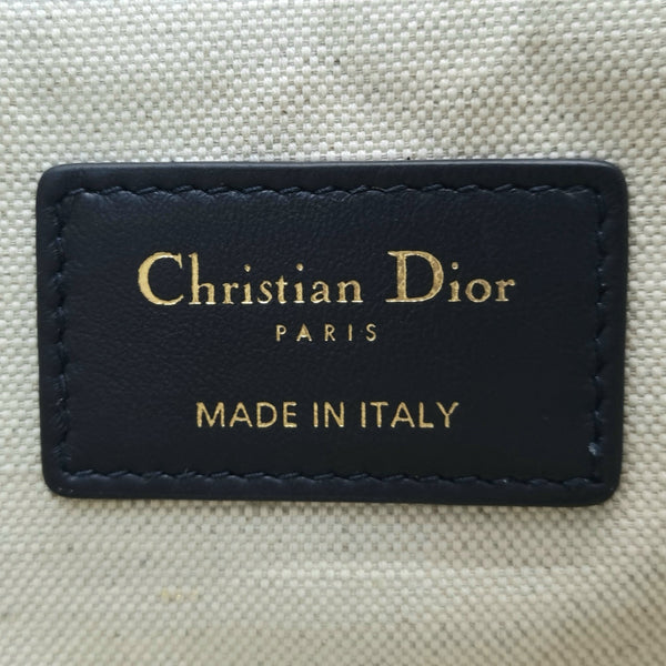 Christian Dior Zip Pouch Dior Oblique Jacquard Ghw (Blue)