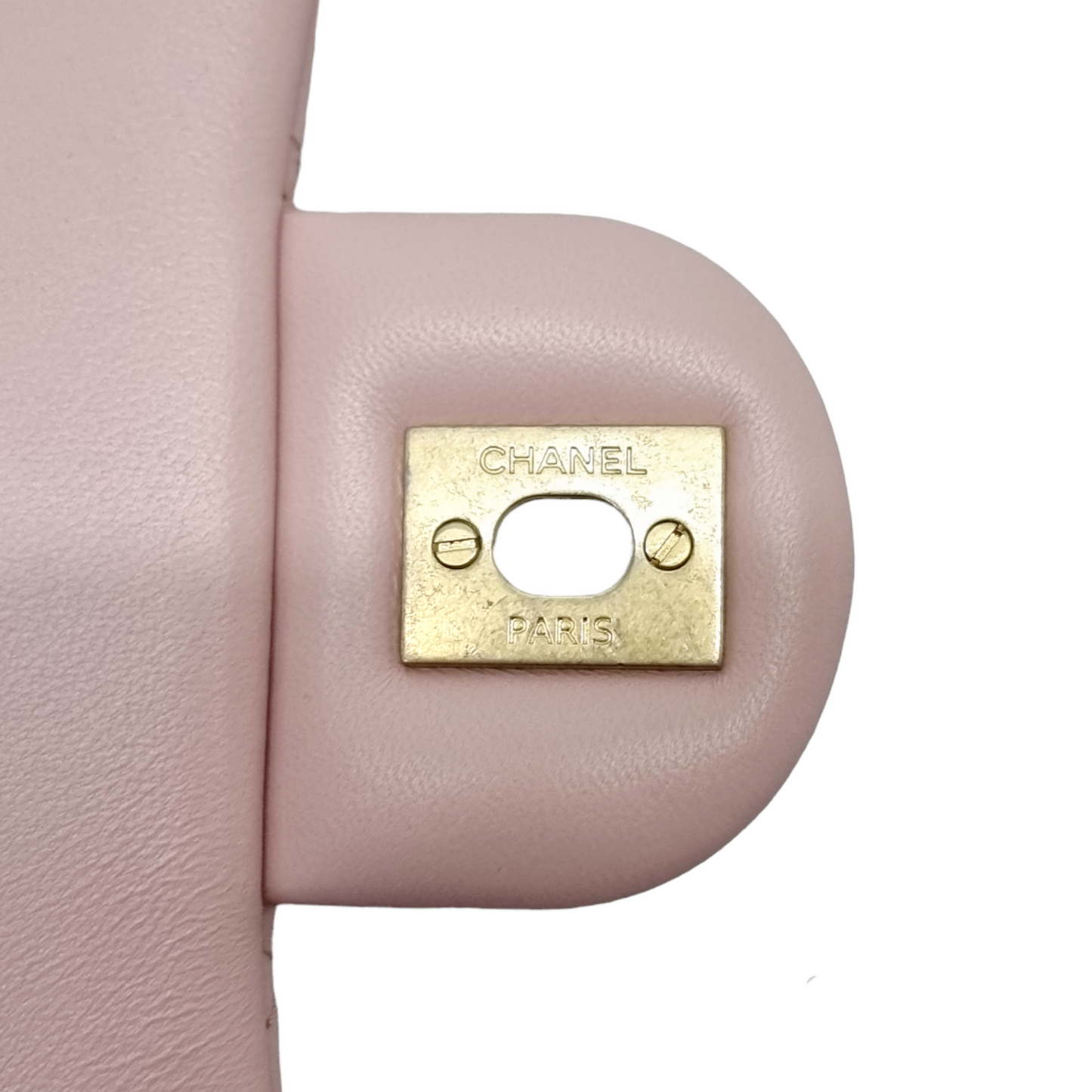 Chanel Classic Mini Flap With Camellia Adjustable Crush Ball Chain Lambskin Ghw (Rose Clair)