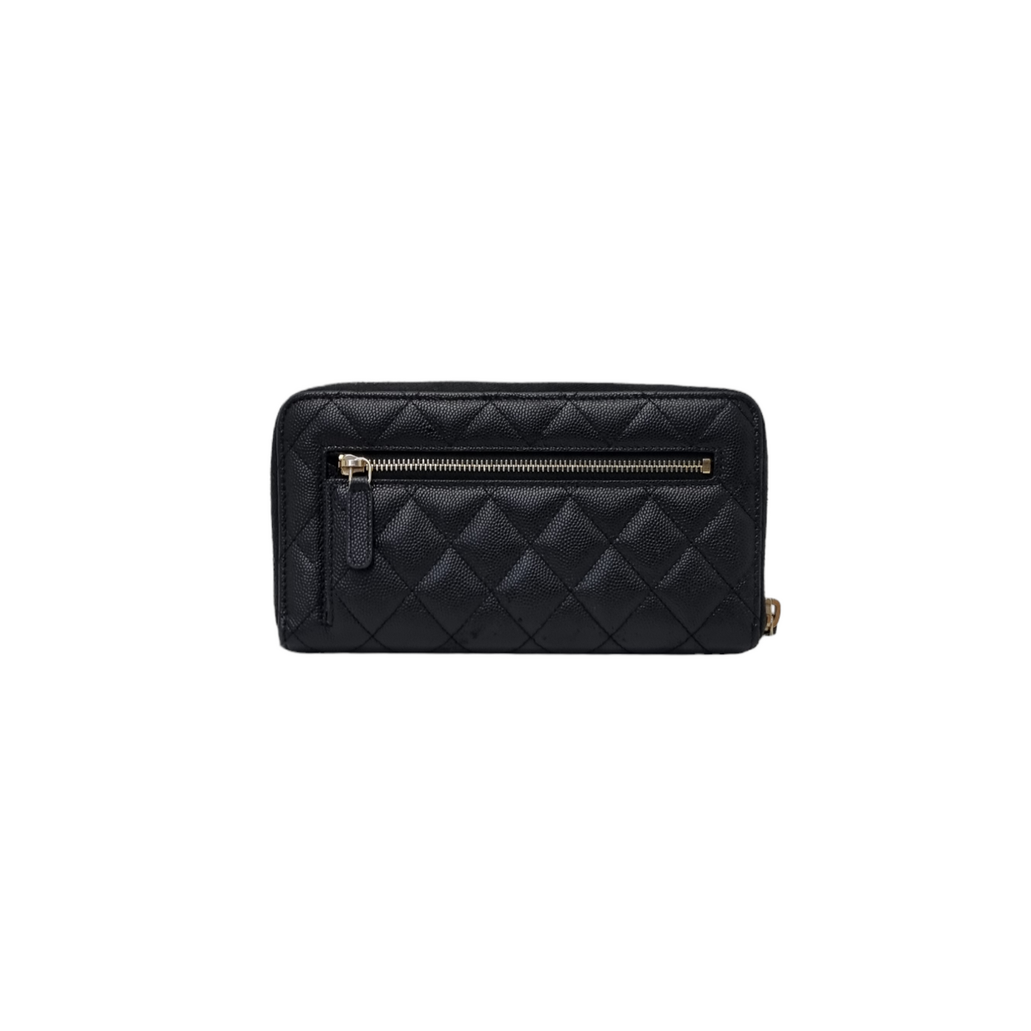 Chanel Zippy Wallet 2020 Cruise Caviar Ghw (Black)