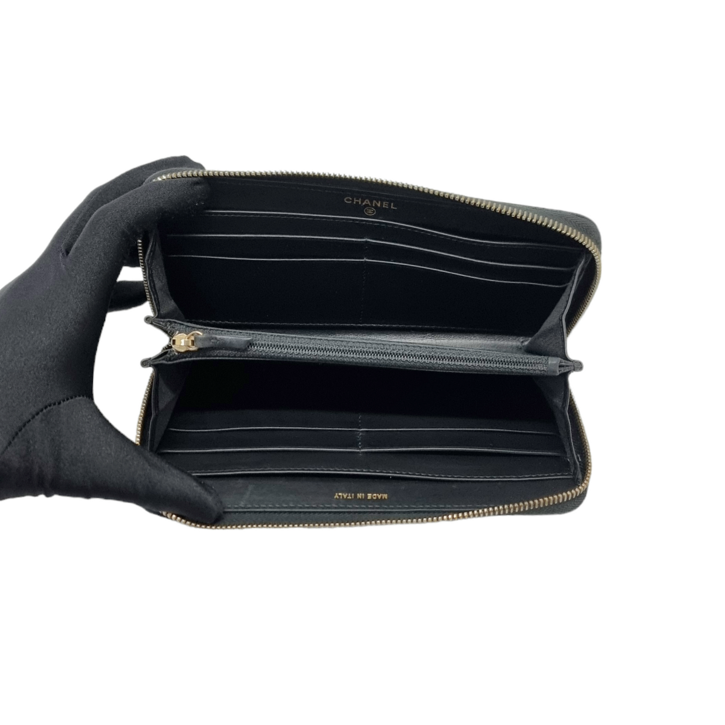Chanel Zippy Wallet 2020 Cruise Caviar Ghw (Black)