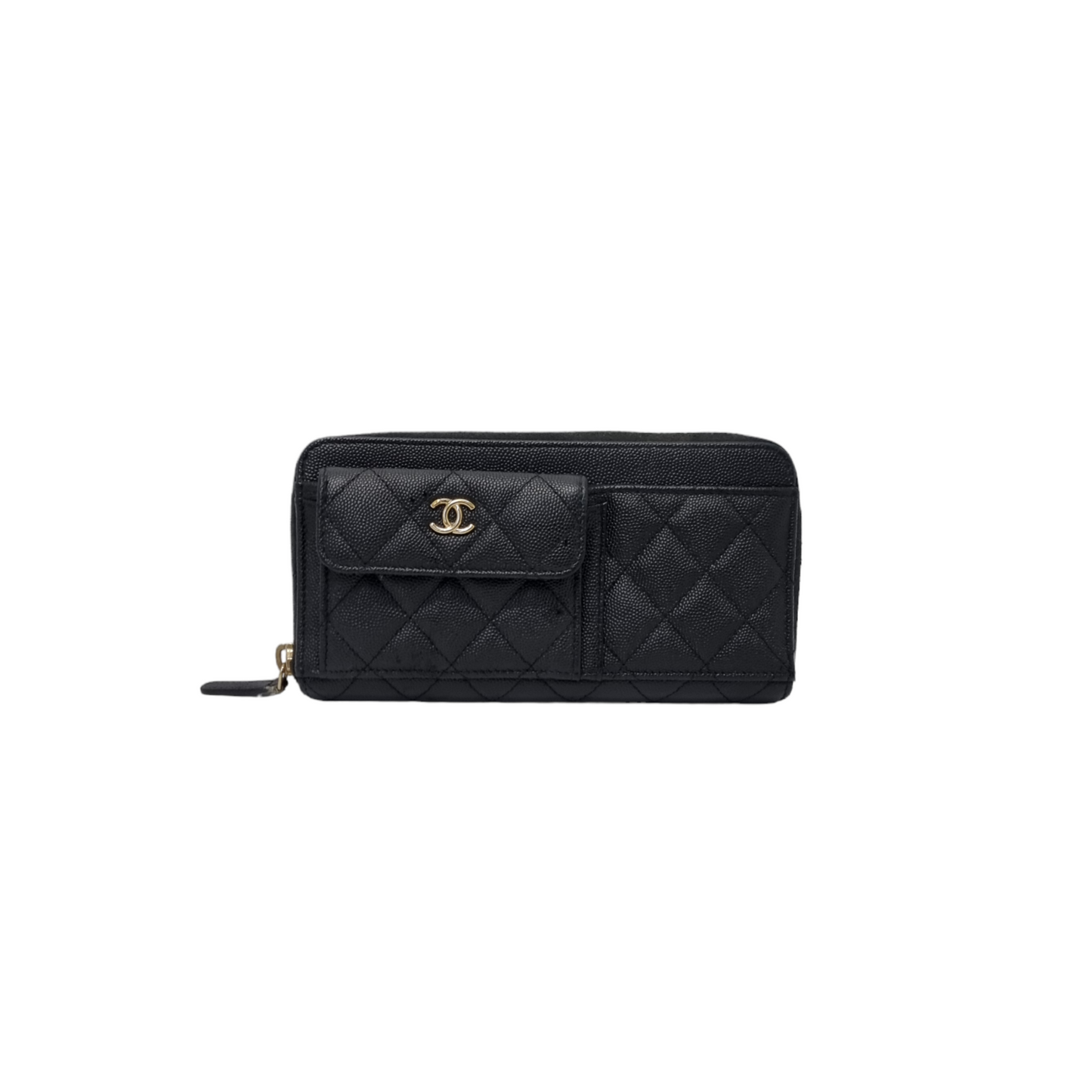 Chanel Zippy Wallet 2020 Cruise Caviar Ghw (Black)