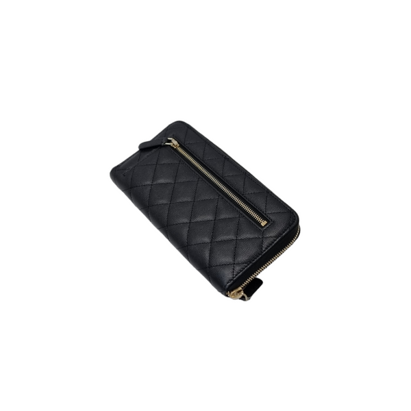 Chanel Zippy Wallet 2020 Cruise Caviar Ghw (Black)