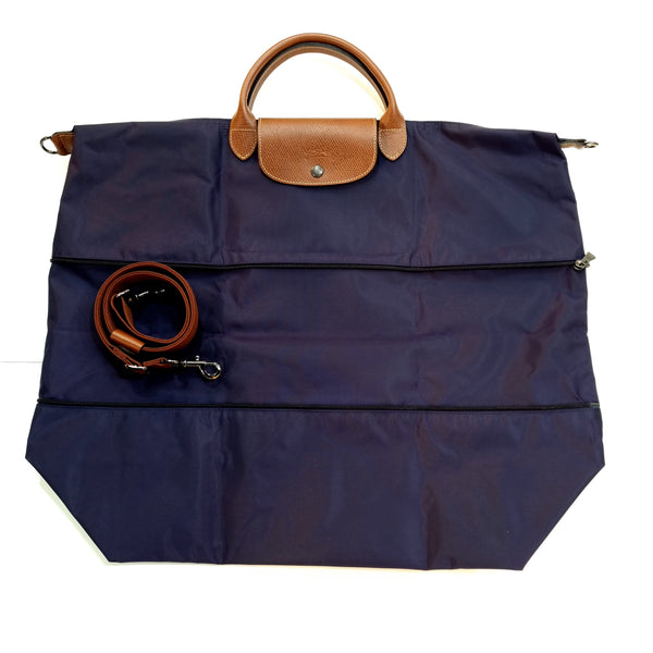 Longchamp LePliage Nylon Travel Bag Expandable (Bilberry)