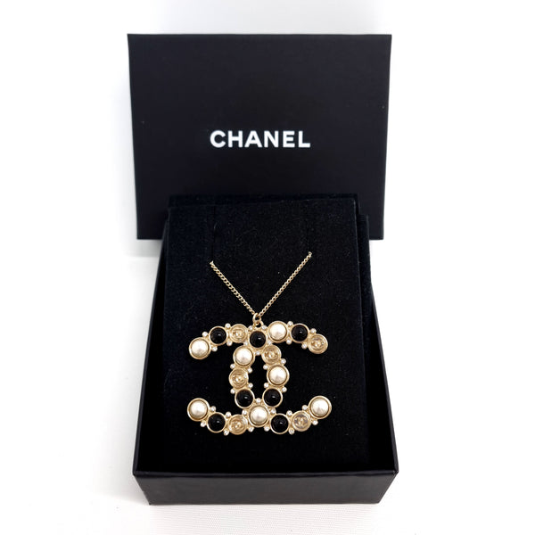 Chanel Necklace Big CC Pearl Ghw