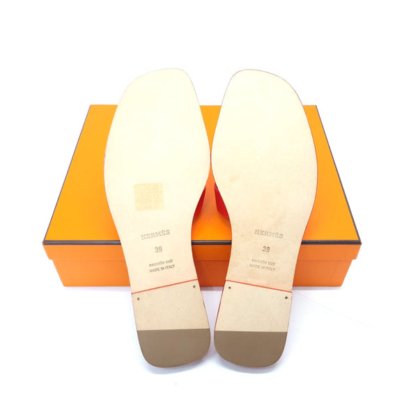 Hermes Oran Sandals (Rouge Bali)