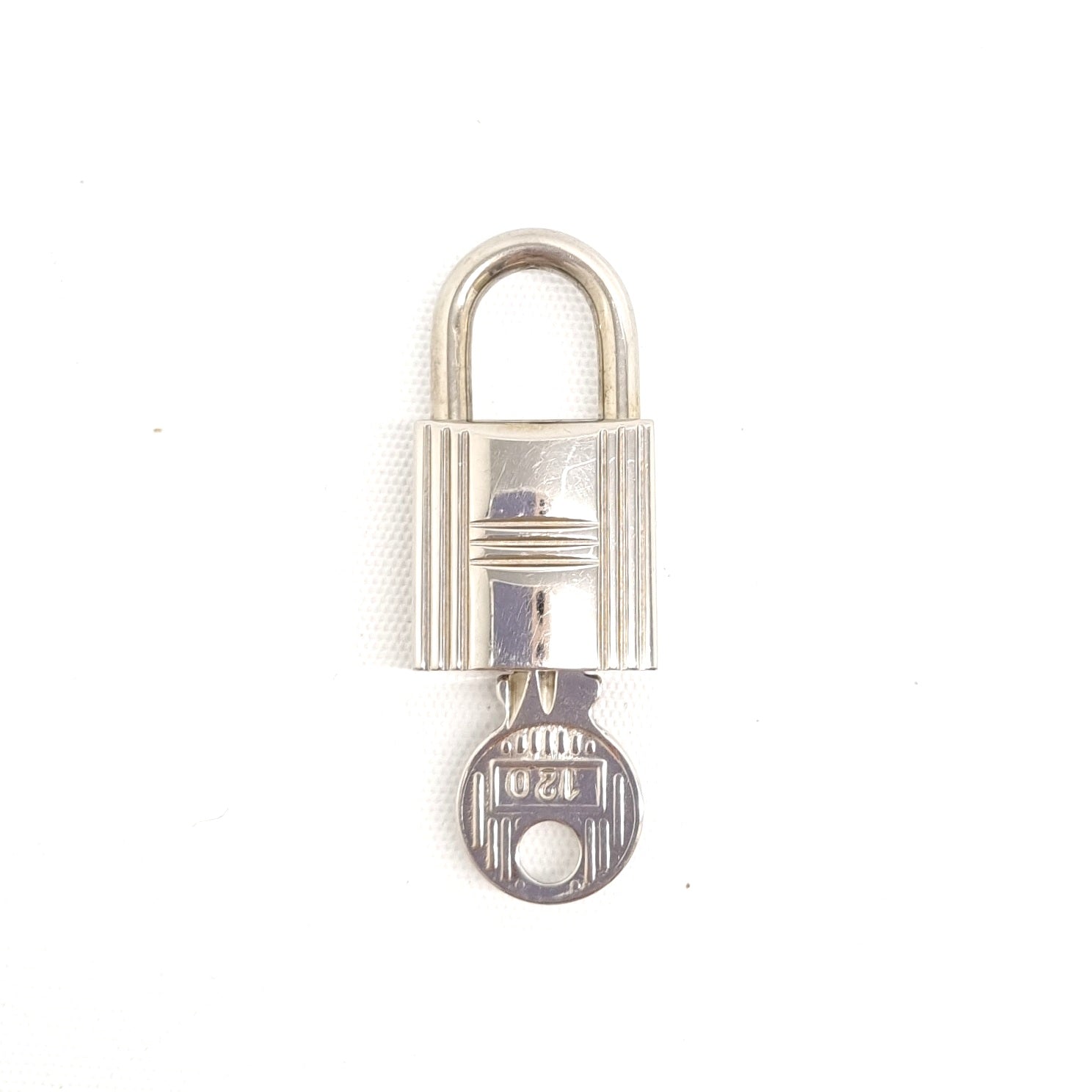 Hermes Hermes Silver Cadena Padlock and Key