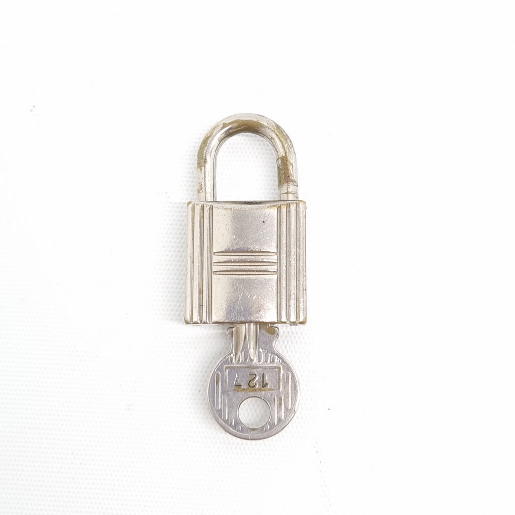 Hermes Hermes Silver Cadena Padlock and Key