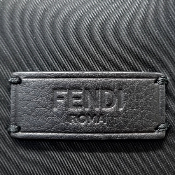 Fendi Backpack Bugs Nylon Leather Shw (Black)