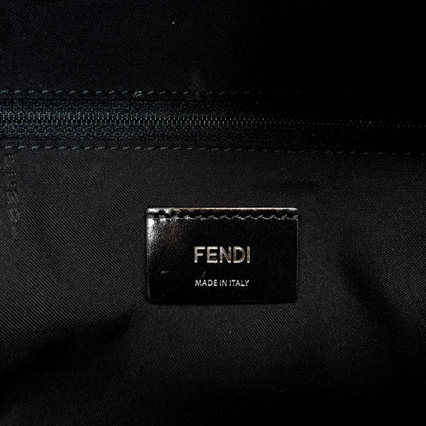 Fendi Backpack Bugs Nylon Leather Shw (Black)