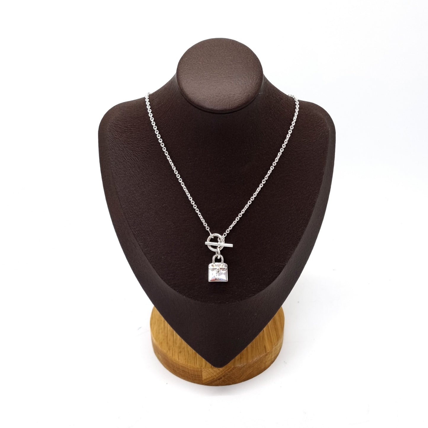 Hermes Amulettes Birkin Pendant With Necklace Silver 925/100