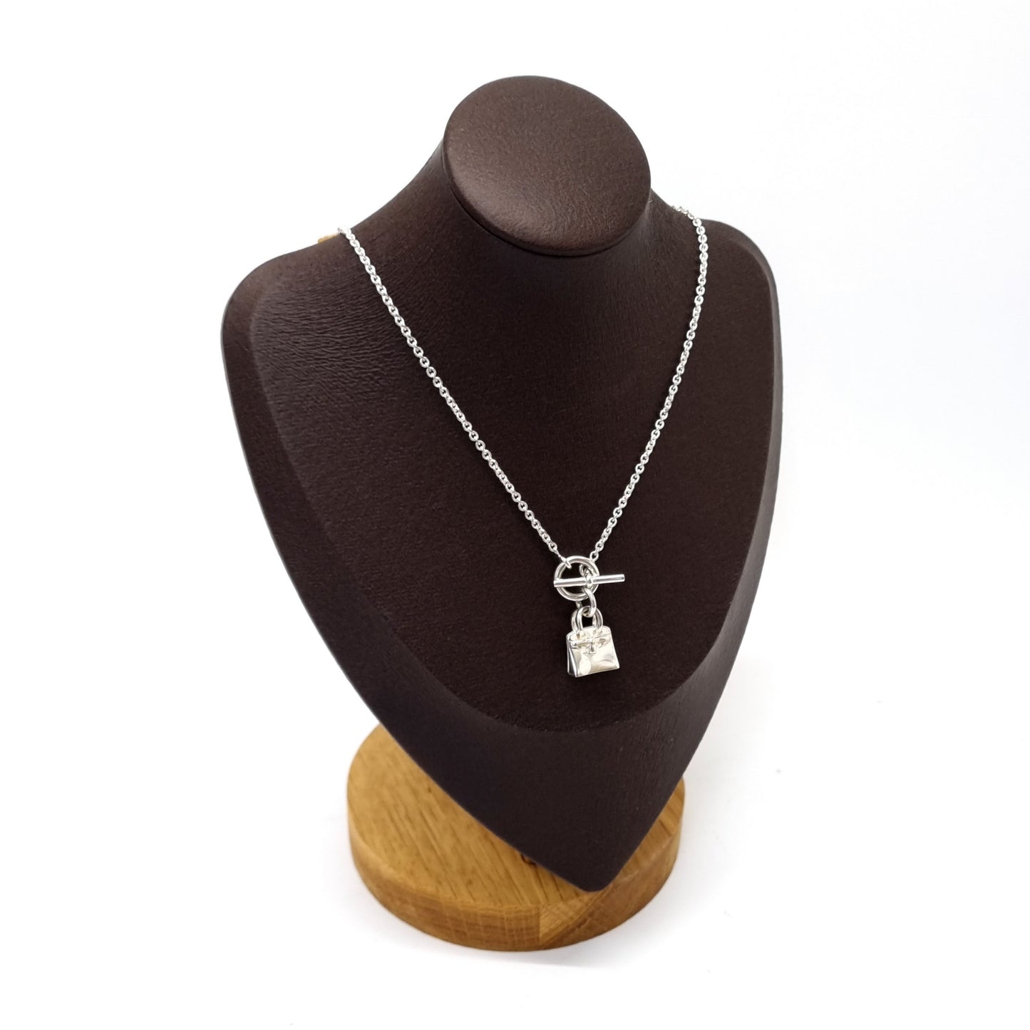 Hermes Amulettes Birkin Pendant With Necklace Silver 925/100