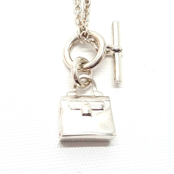 Hermes Amulettes Kelly Pendant With Necklace Silver 925/100