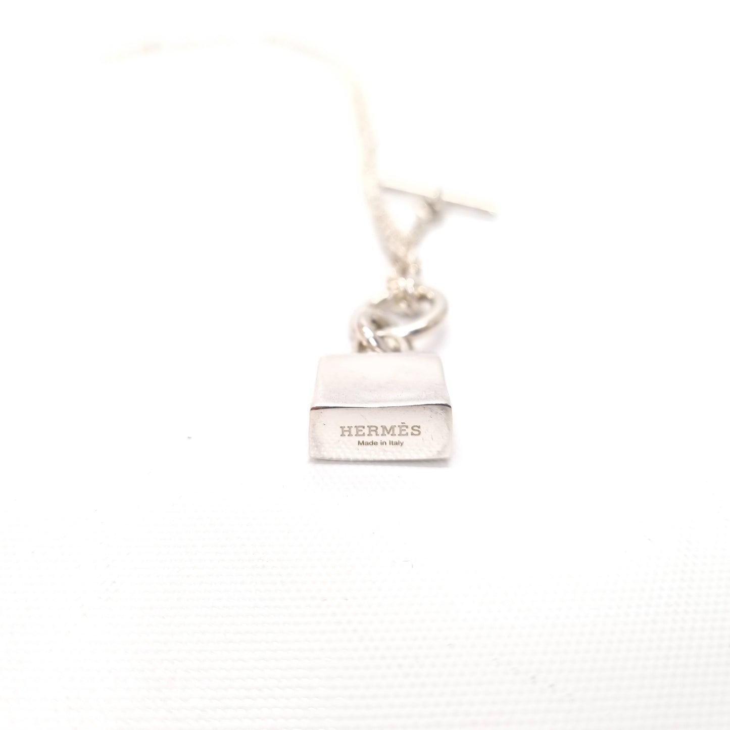 Hermes Amulettes Kelly Pendant With Necklace Silver 925/100