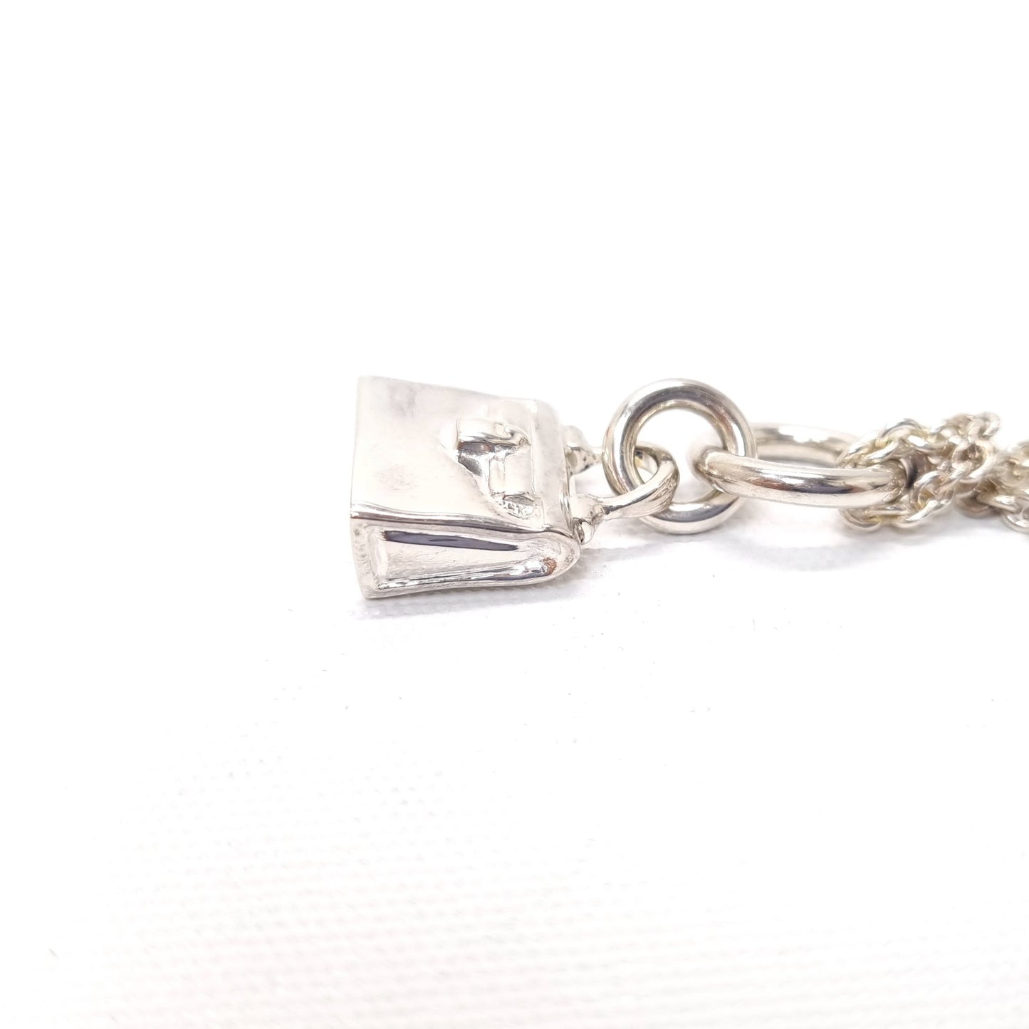 Hermes Amulettes Kelly Pendant With Necklace Silver 925/100