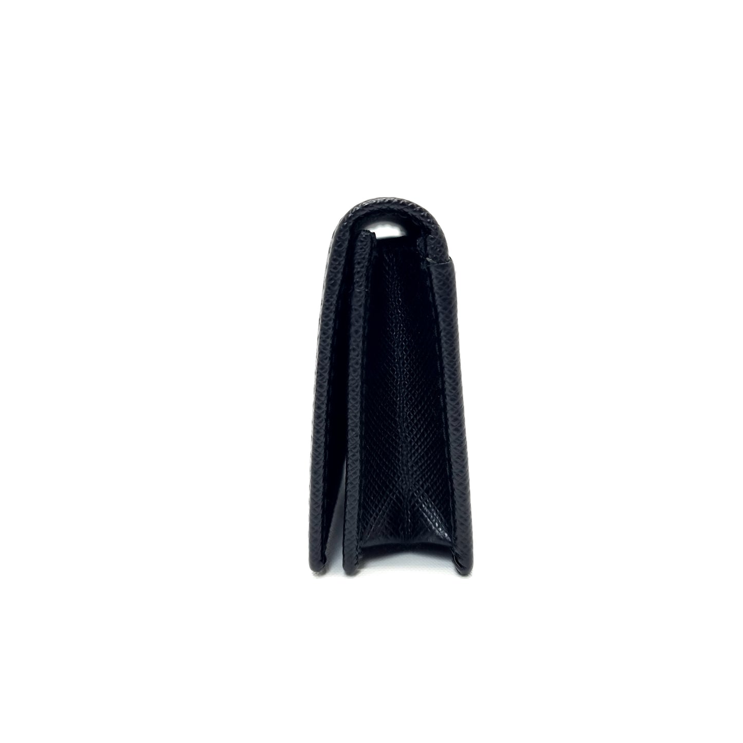 Prada 2MC122 Card Organiser Flap Saffiano (Black)