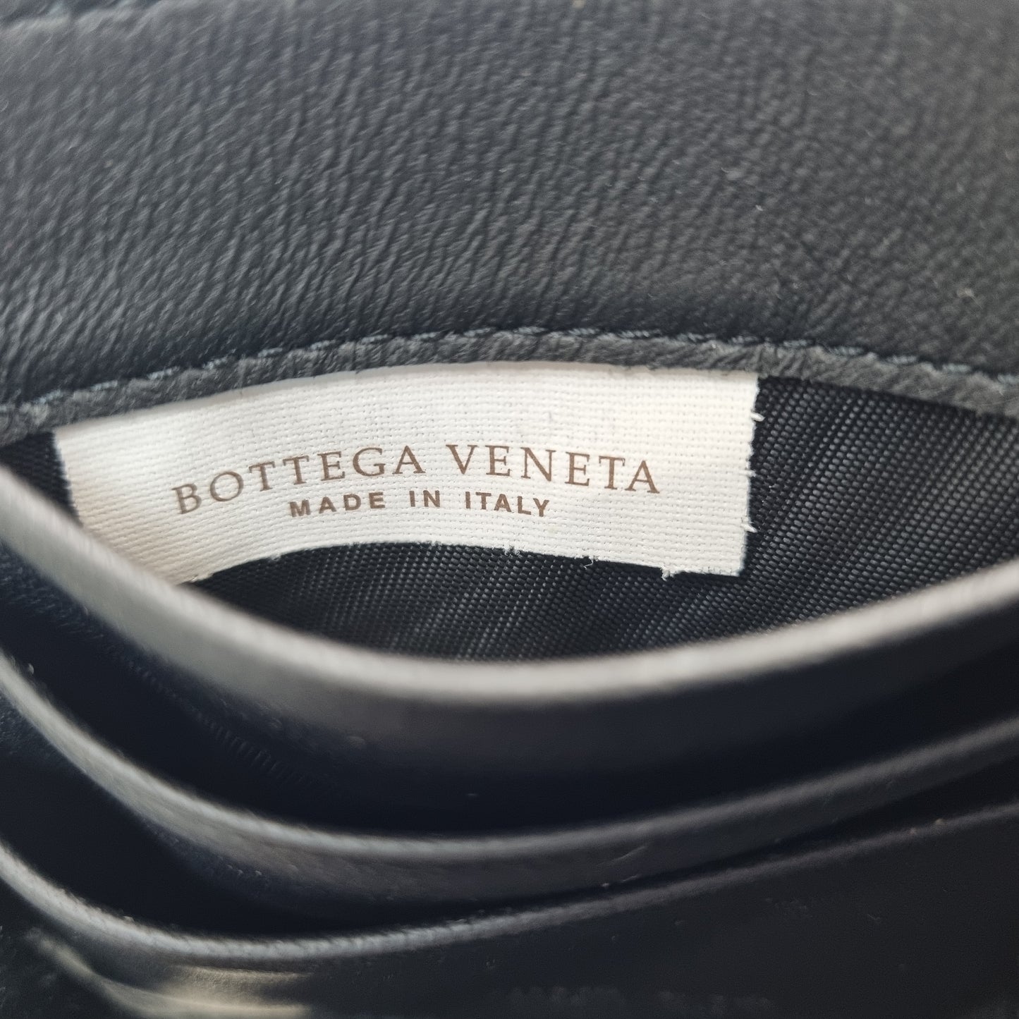 Bottega Veneta Wallet Clip Intrecciato Leather (Black)