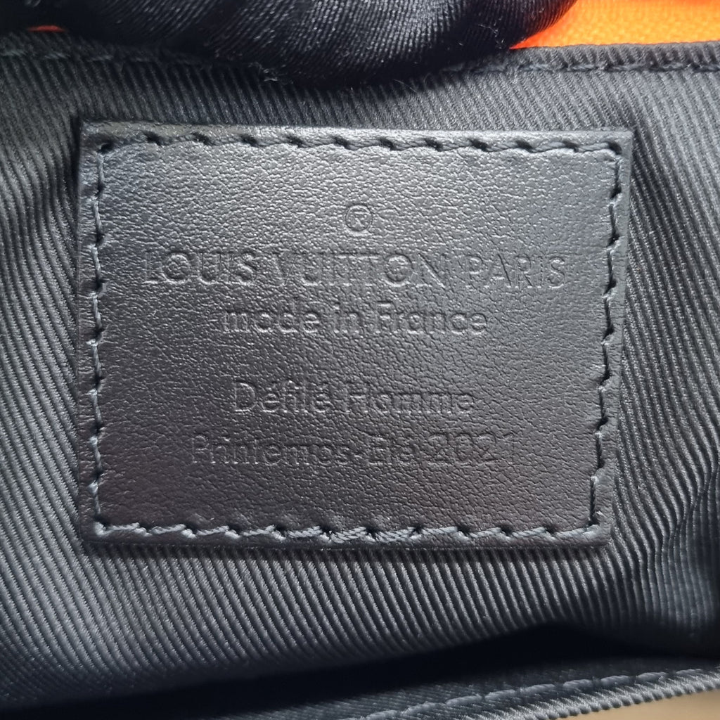 Louis Vuitton City Keepall Monogram Black/Orange Black Hardware