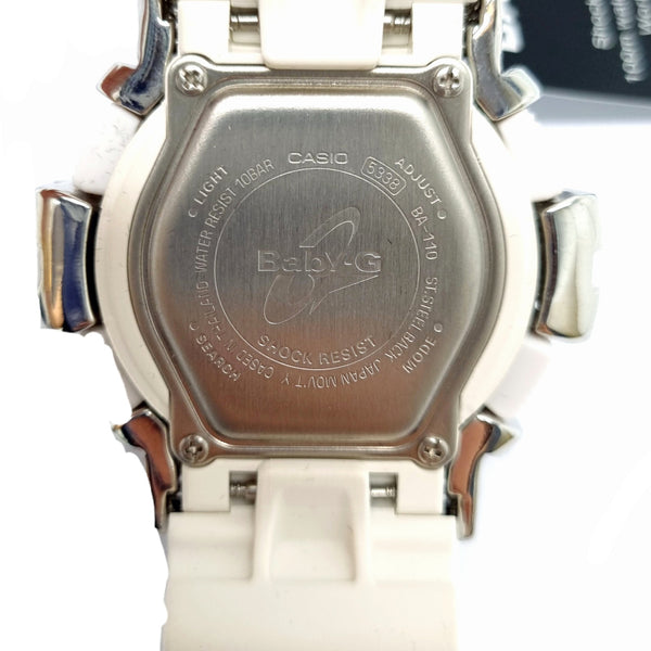 G-SHOCK Watch Casio Crown 2 Silver Casing (White)