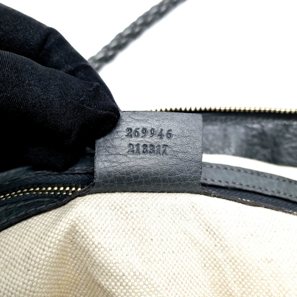 Gucci Bella Canvas Leather Shoulder Bag Ghw (Monogram Grey) – ValiseLaBel