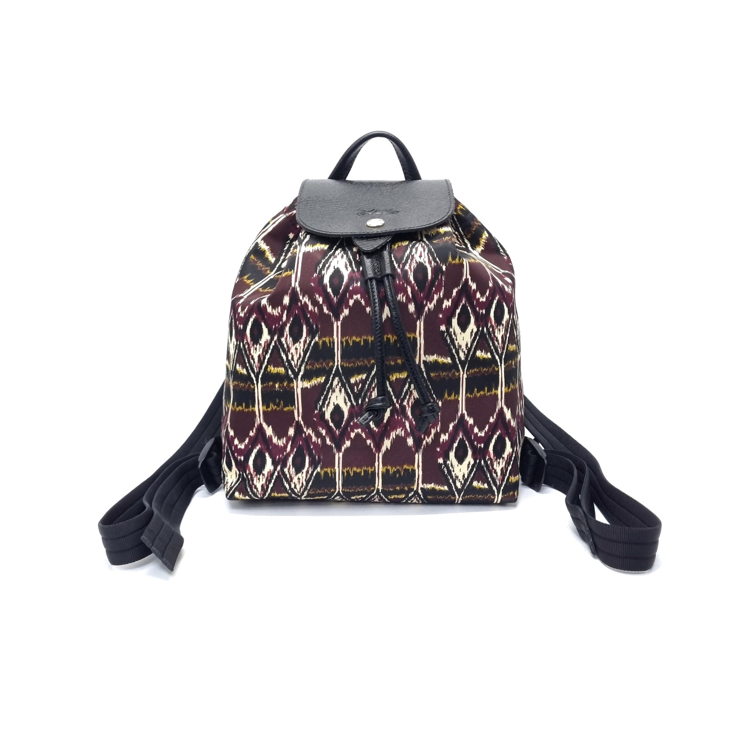 Longchamp Lepliage Ikat Backpack Nylon Ghw (Burgundy)