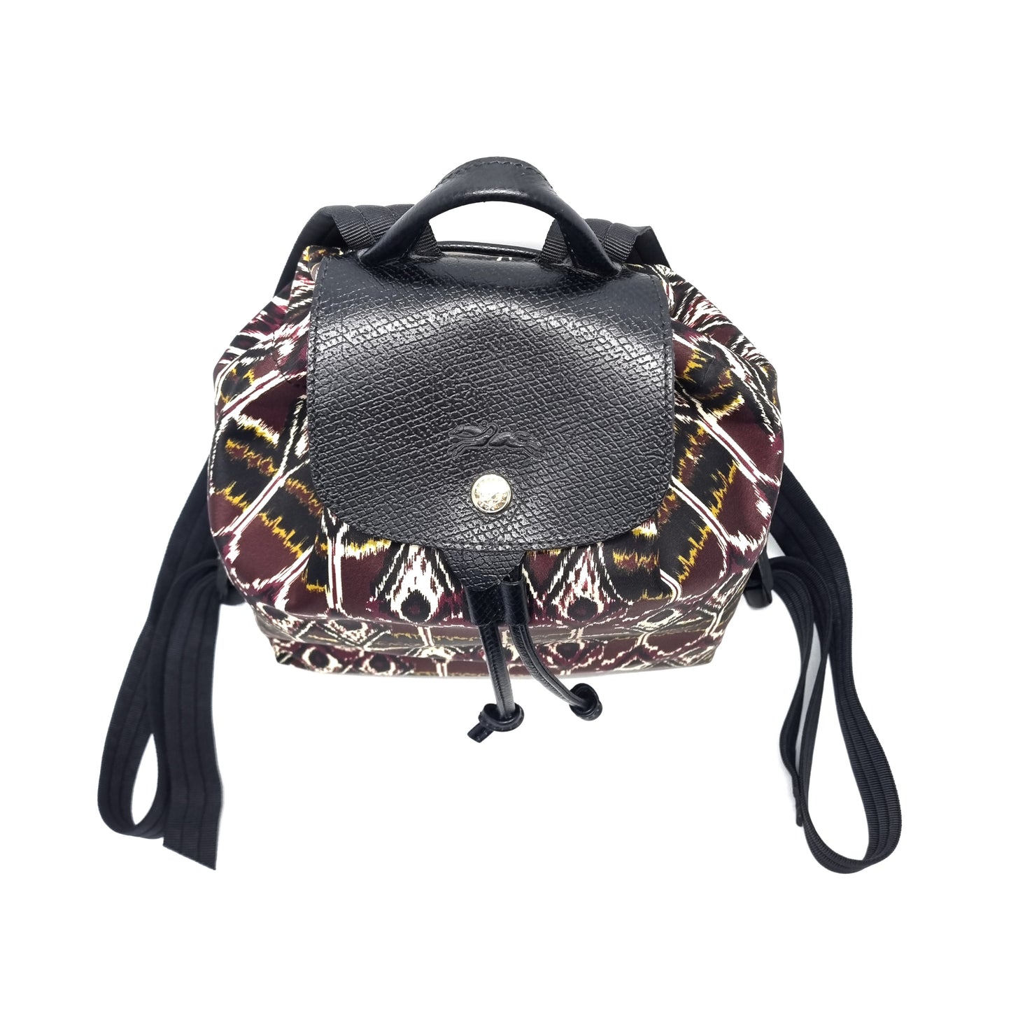 Longchamp Lepliage Ikat Backpack Nylon Ghw (Burgundy)