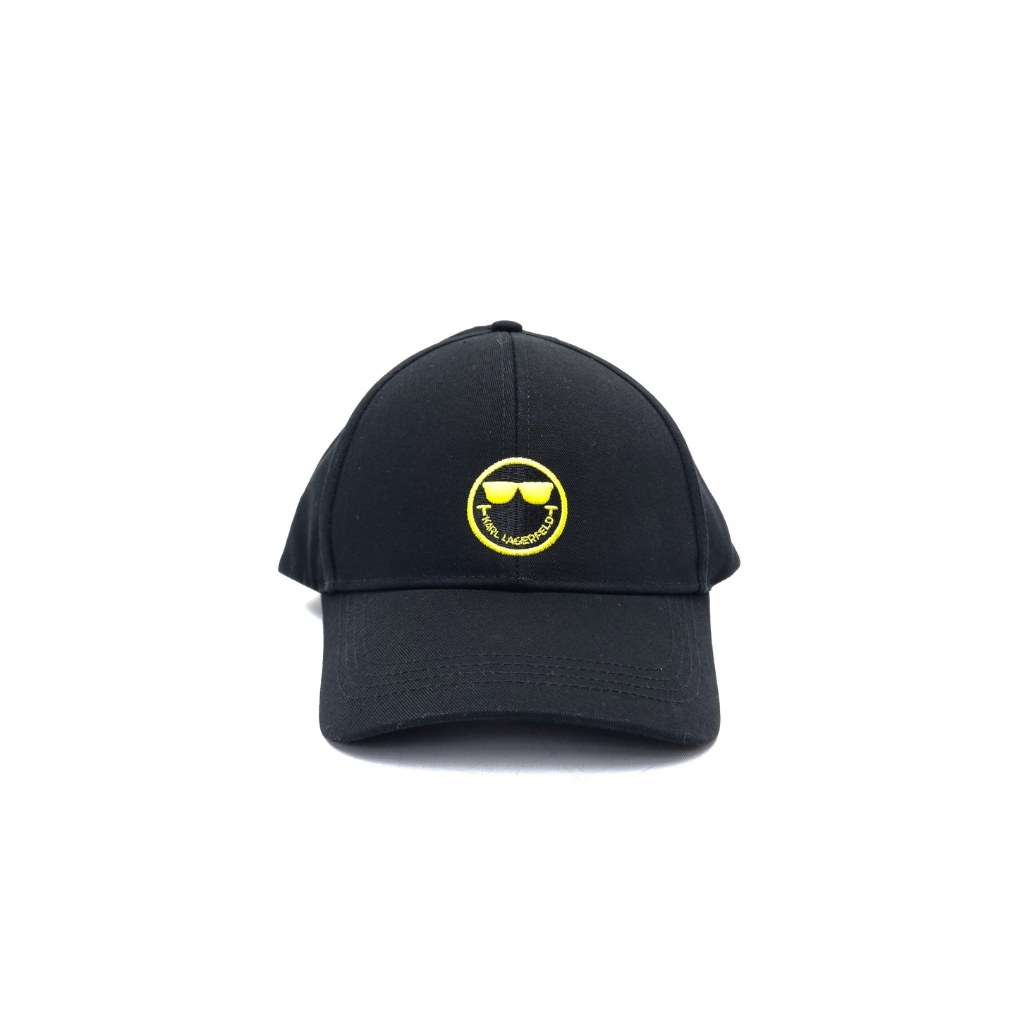 Karl Lagerfeld X Smiley World Cap 100% Organic Cotton (Black/Yellow)