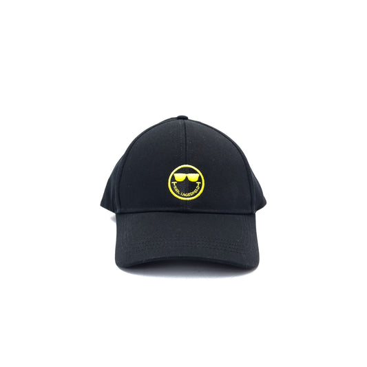 Karl Lagerfeld X Smiley World Cap 100% Organic Cotton (Black/Yellow)