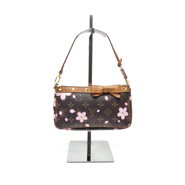 Louis Vuitton Pochette Accessories Limited Edition Monogram Cherry Blossom Ghw
