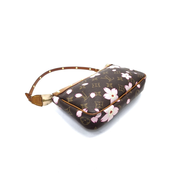 Louis Vuitton Pochette Accessories Limited Edition Monogram Cherry Blossom Ghw
