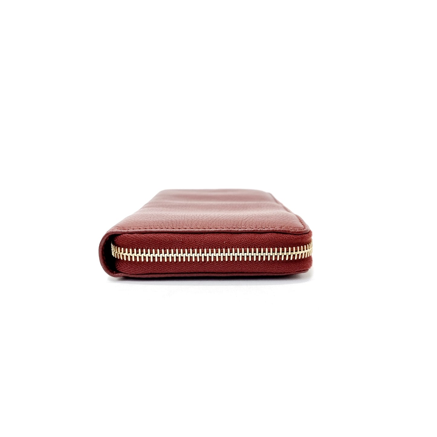 Gucci Zip Around Tassle Leather Wallet Ghw (Brown)