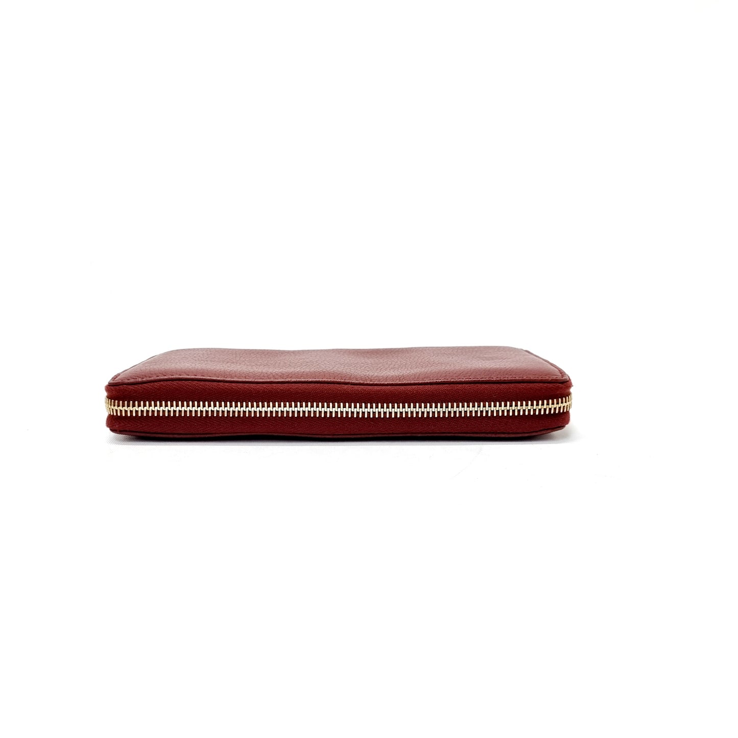 Gucci Zip Around Tassle Leather Wallet Ghw (Brown)