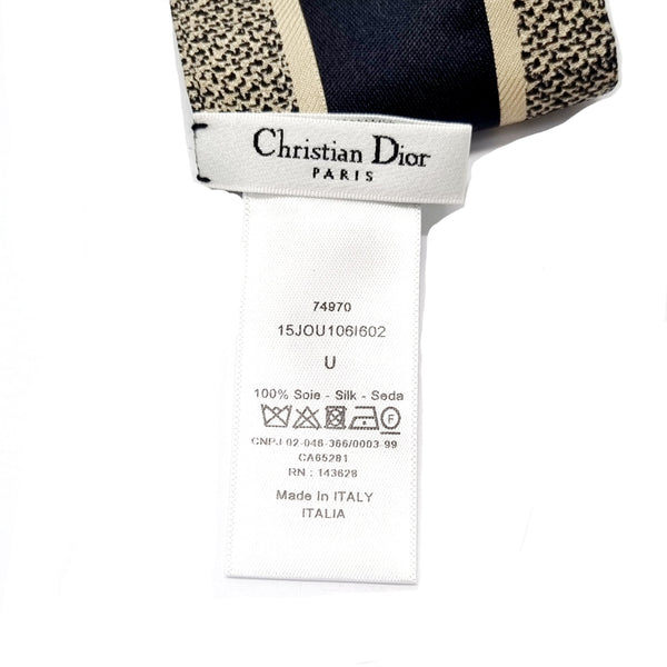 Christian Dior Scraf Silk Toile De Jouy Sauvage Mitzah (Hazelnut/Black)