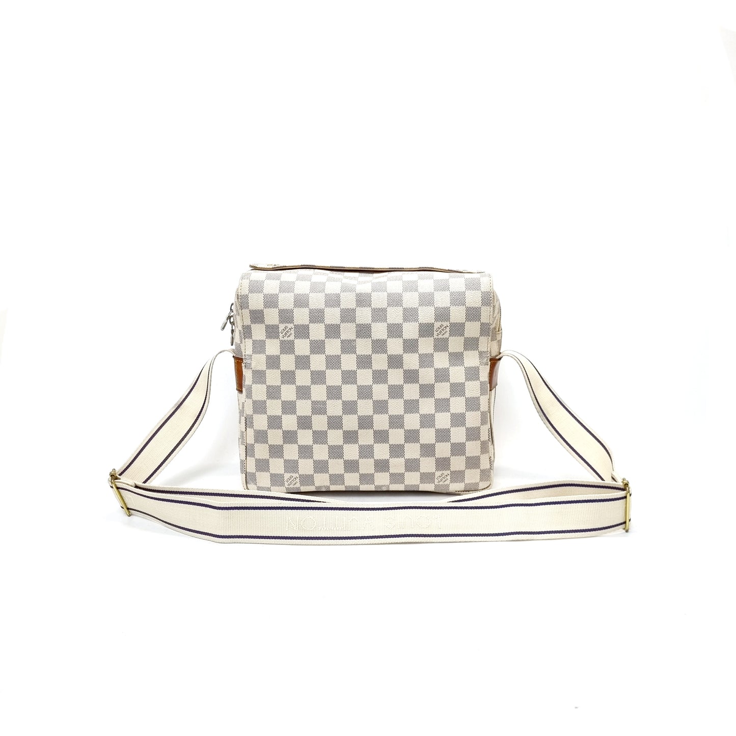 Louis Vuitton Naviglio Messenger Bag Damier Azur Ghw