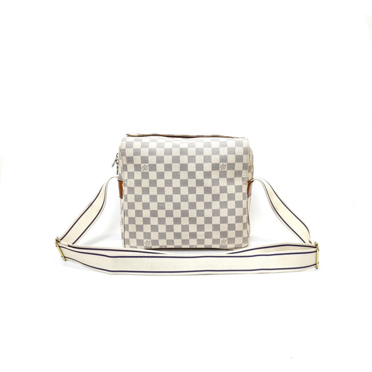 Louis Vuitton Naviglio Messenger Bag Damier Azur Ghw