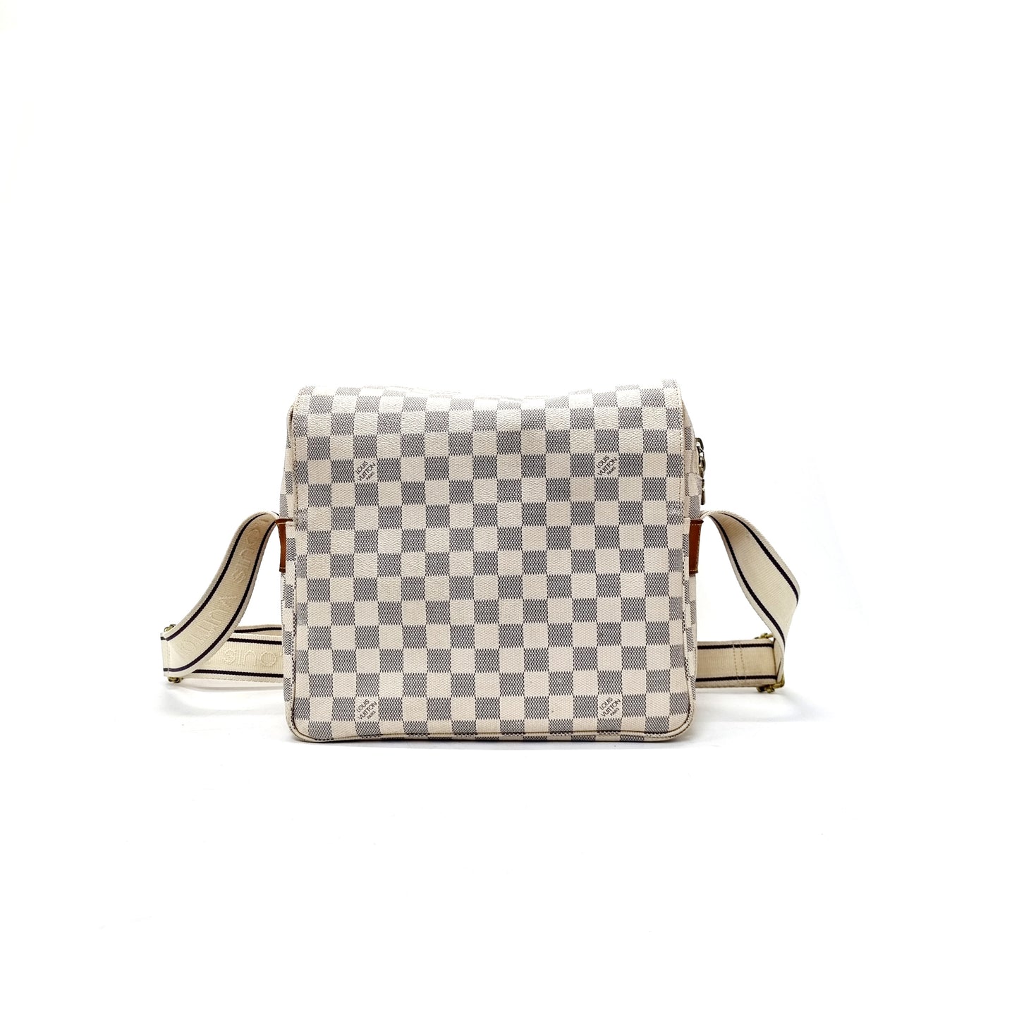 Louis Vuitton Naviglio Messenger Bag Damier Azur Ghw