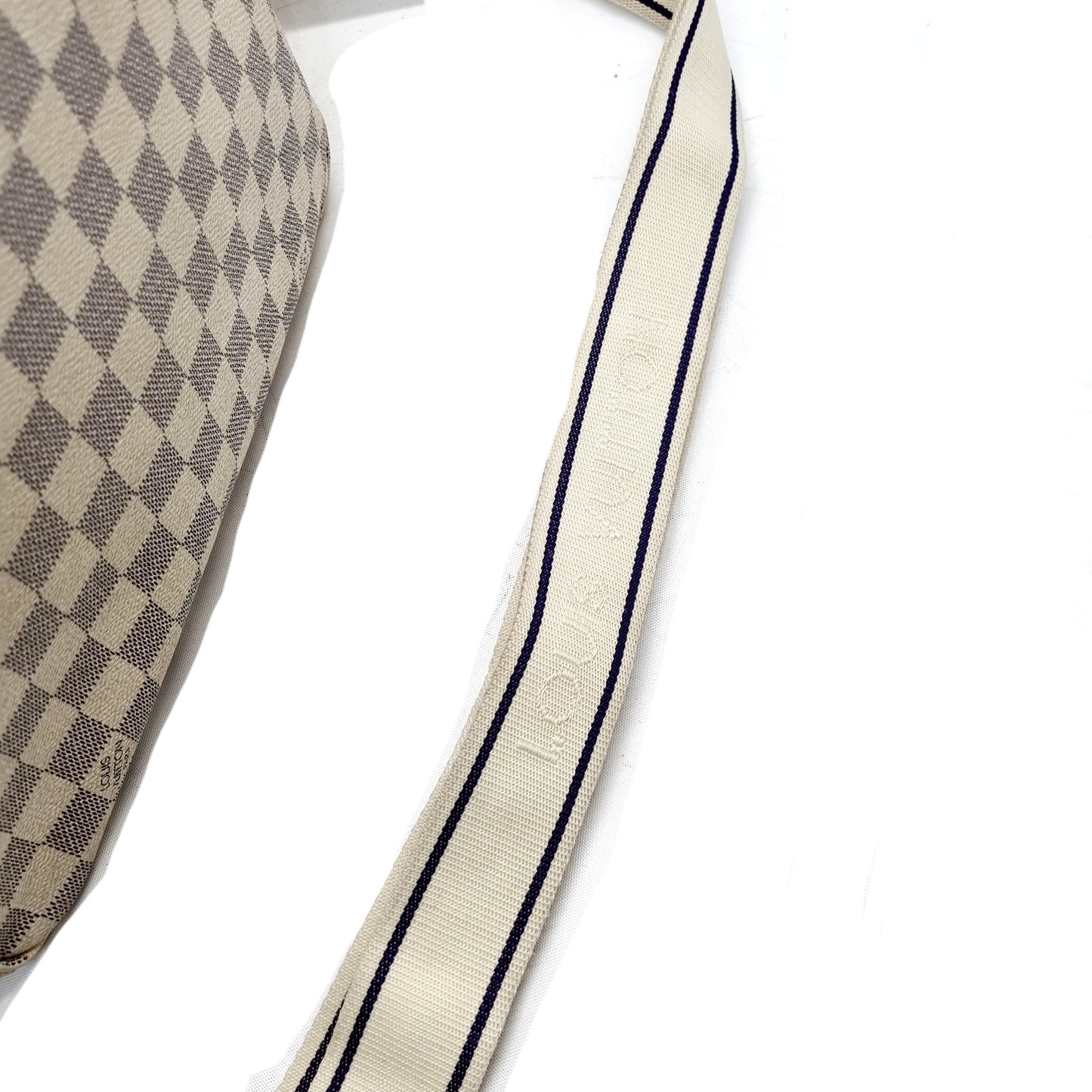 Louis Vuitton Naviglio Messenger Bag Damier Azur Ghw