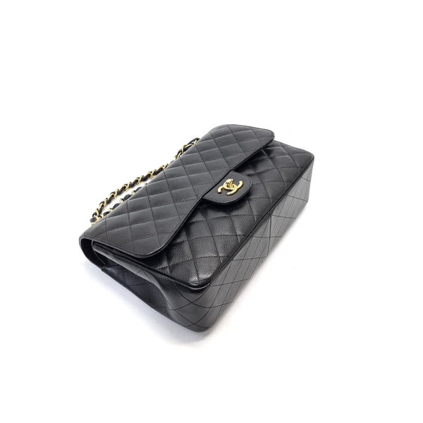 Chanel Classic Jumbo Double Flap Caviar Ghw (Black)