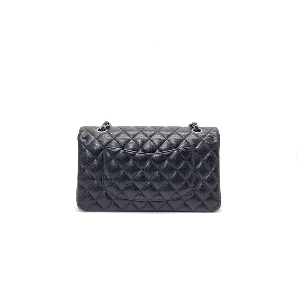 Chanel Classic Medium Double Flap Caviar Shw (Black)