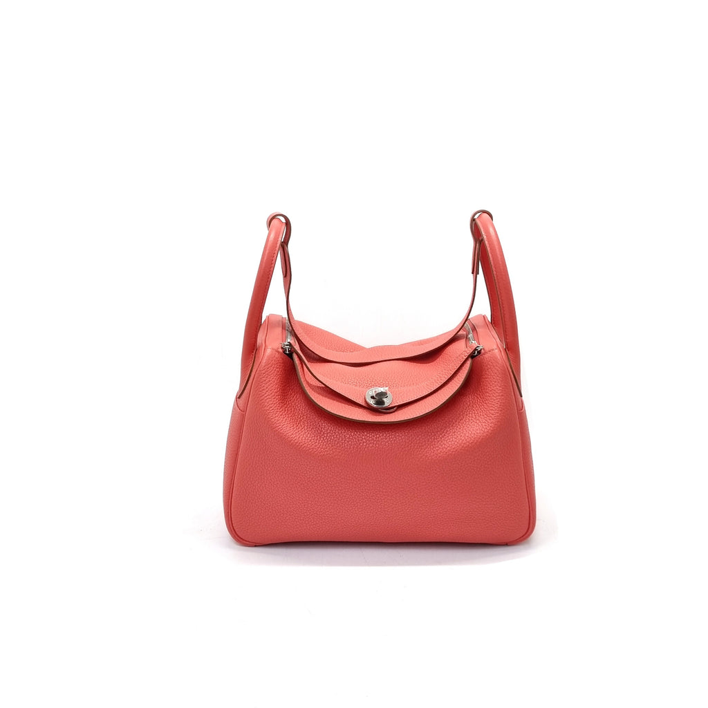 FIRE PRICE * Hermès Lindy 34 Bag in Rose Jaipur Clemence Leather