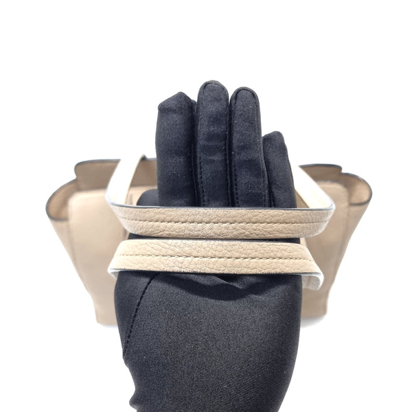 Prada 1BG112 Vitello Phenix Leather Shoulder Bag Ghw (Cameo)