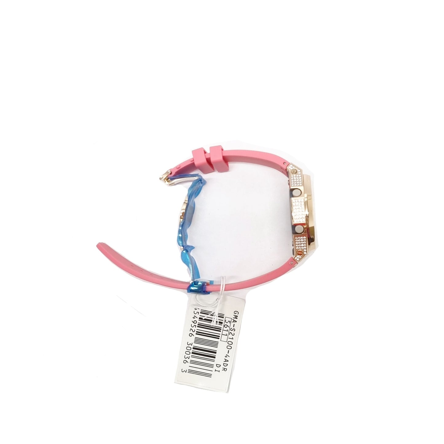 G-SHOCK Watch Casio Rose Gold Stainless Steel Case W/Pink Rubber Clip Strap