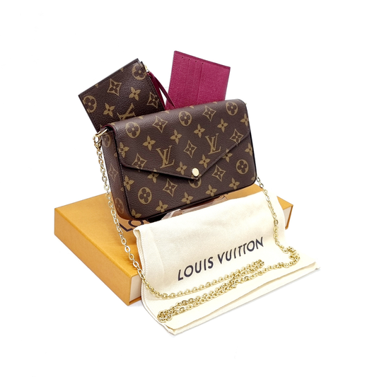 Louis Vuitton Felicie Pochette Monogram Fuchsia Ghw