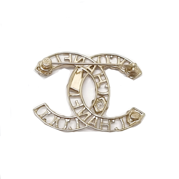 Chanel Brooch CC Coco Chanel Ghw