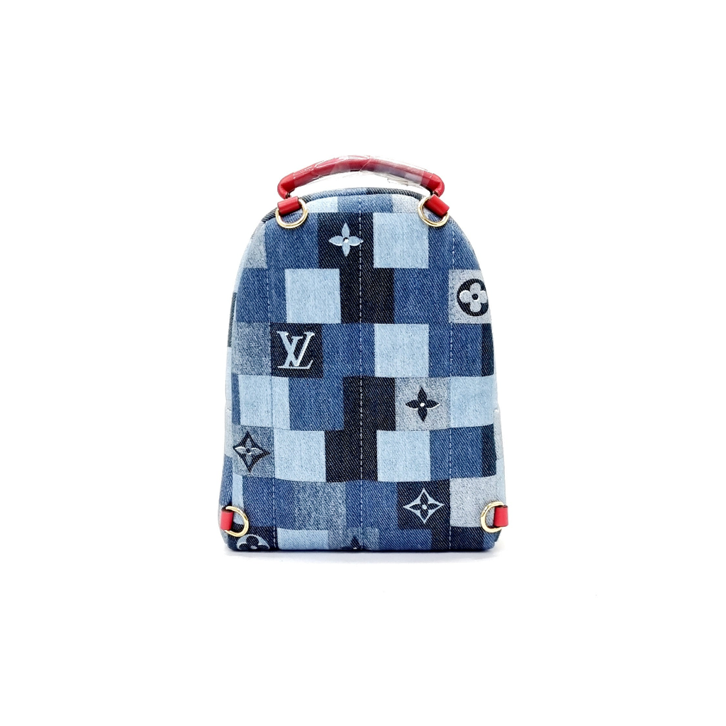 Louis Vuitton Palm Springs Backpack Mini Backpack in Blue Denim